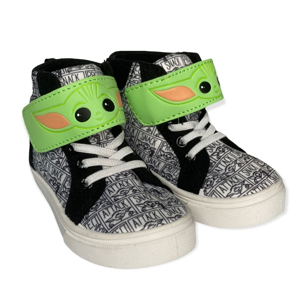 Star Wars Yoda Toddler 8 Mandalorian Boys Kids Girls Ground Up High-Top Sneakers